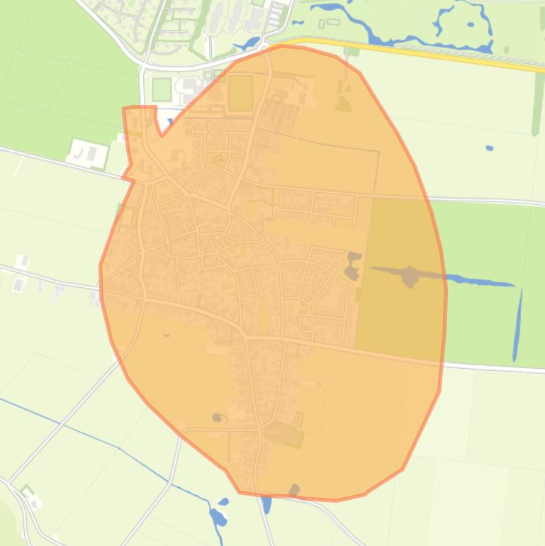 Kaart van de buurt Hollum.