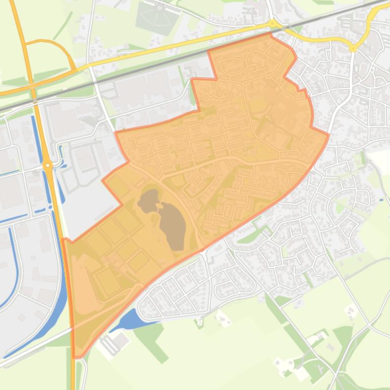 Kaart van de buurt Holten-De Haar.