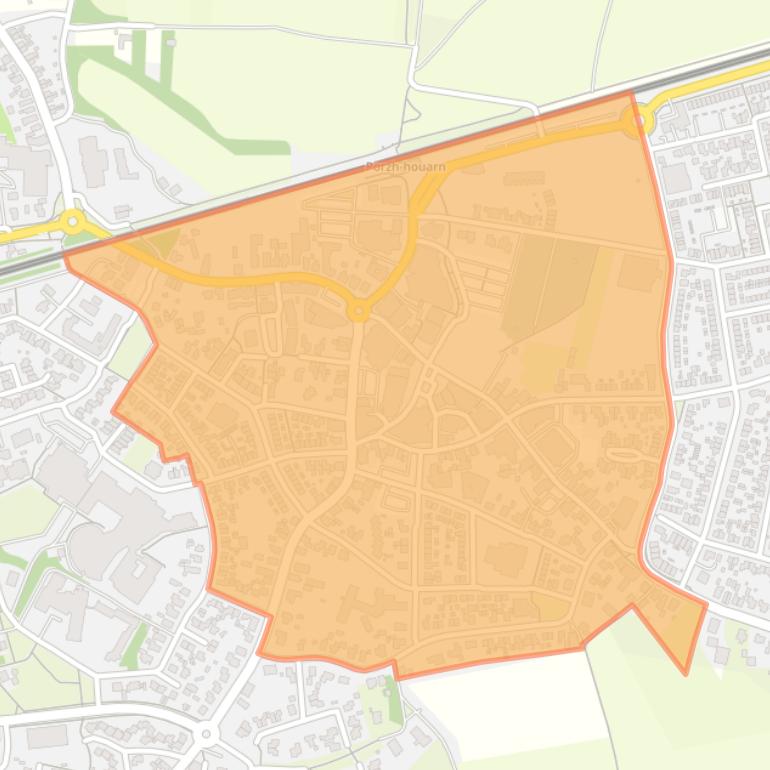 Kaart van de buurt Holten-Kom.