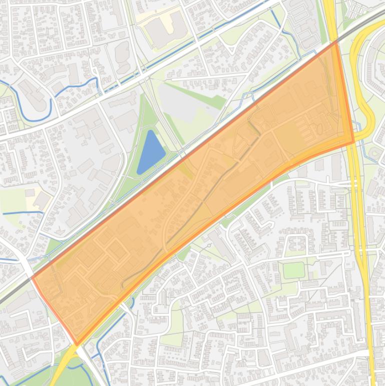 Kaart van de buurt Holthuizen.