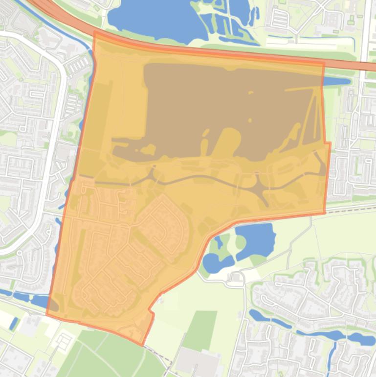 Kaart van de buurt Holthuizen.