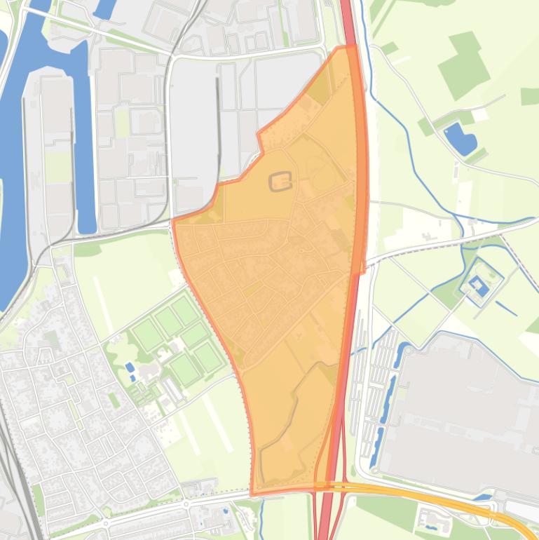 Kaart van de buurt Holtum.