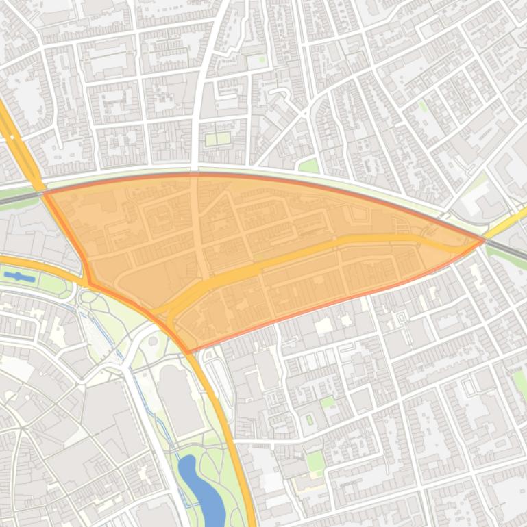 Kaart van de buurt Hommelstraat.