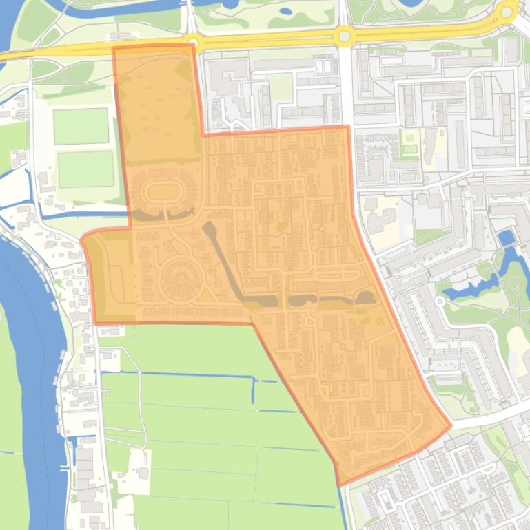 Kaart van de buurt Hondsbos-Dever.