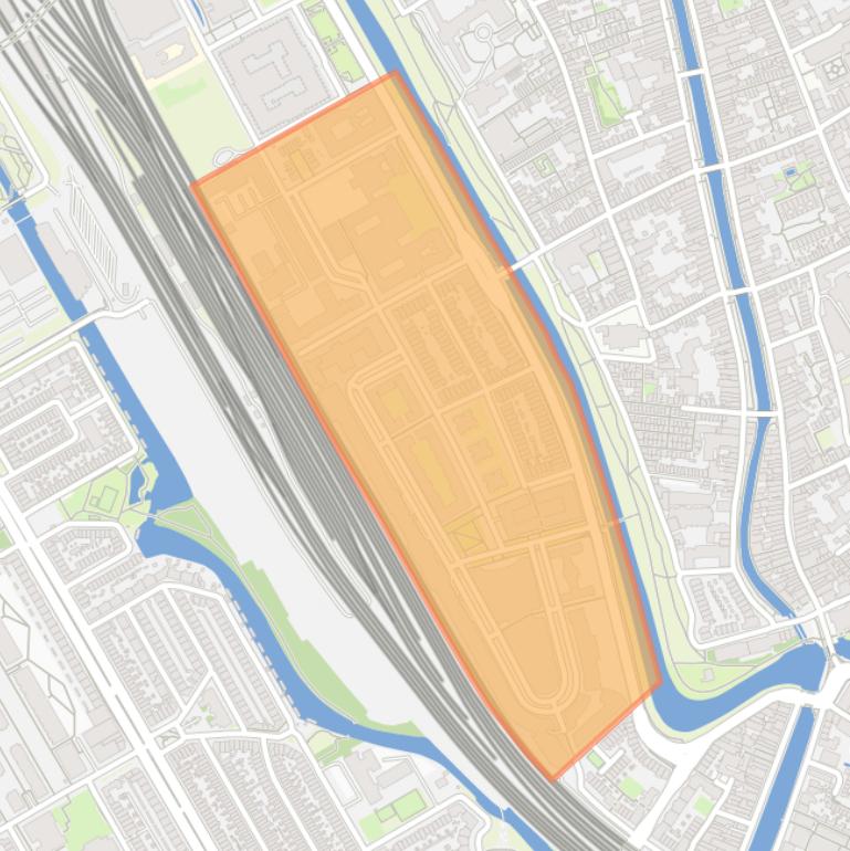 Kaart van de buurt Hooch Boulandt.