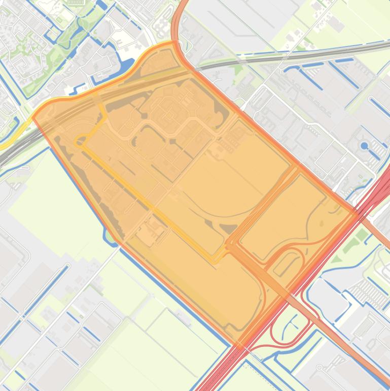Kaart van de buurt Hoofddorp Beukenhorst Oost.