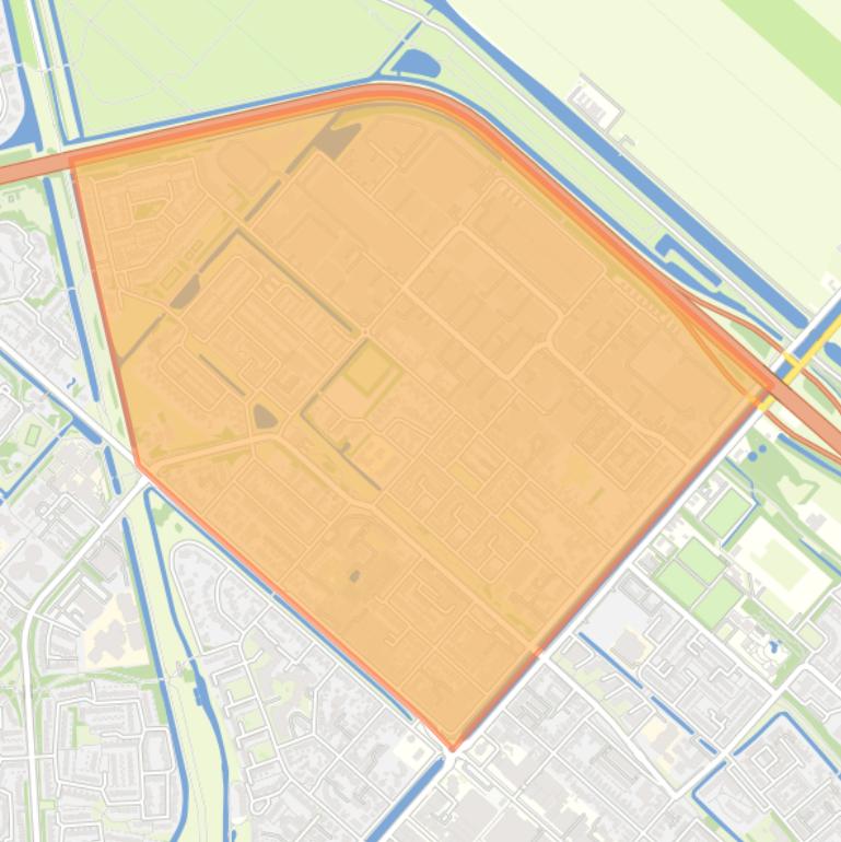 Kaart van de buurt Hoofddorp Centrum Noord.