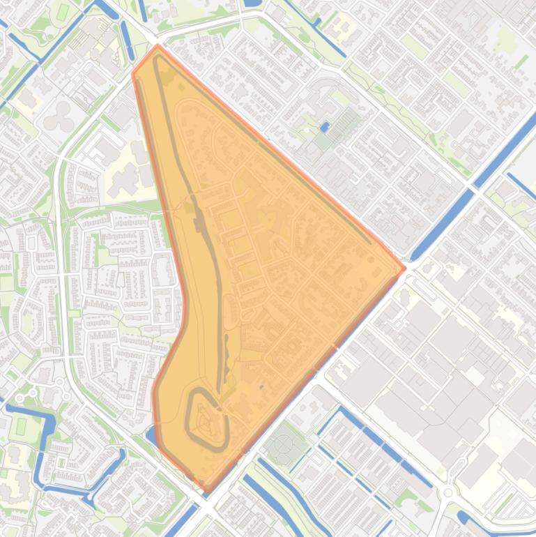 Kaart van de buurt Hoofddorp Centrum West.