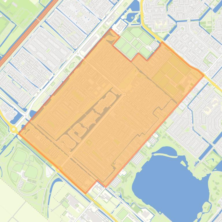 Kaart van de buurt Hoofddorp Floriande Oost.