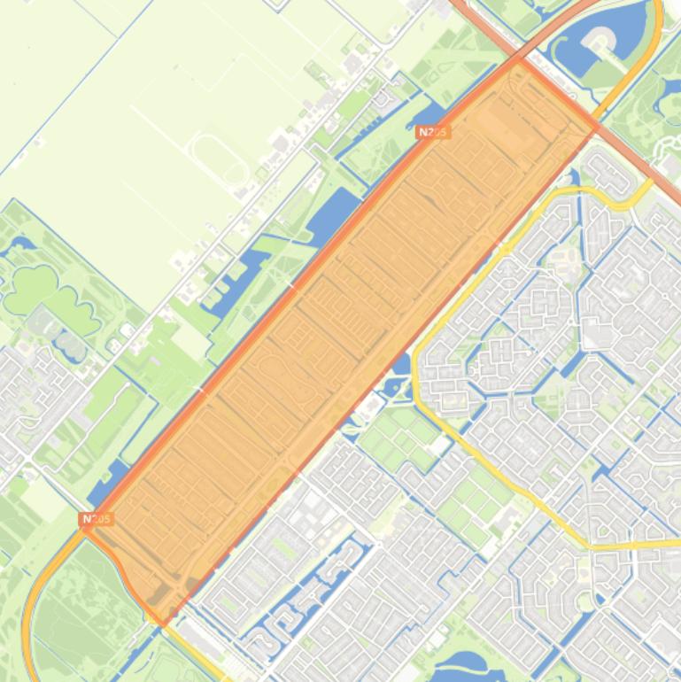 Kaart van de buurt Hoofddorp Floriande West.