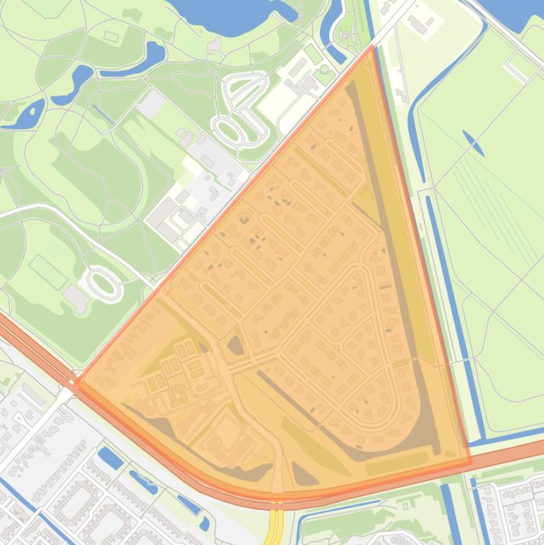 Kaart van de buurt Hoofddorp Vrijschot Noord.