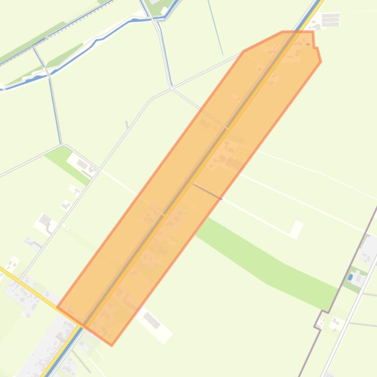 Kaart van de buurt Hoofdkanaal.
