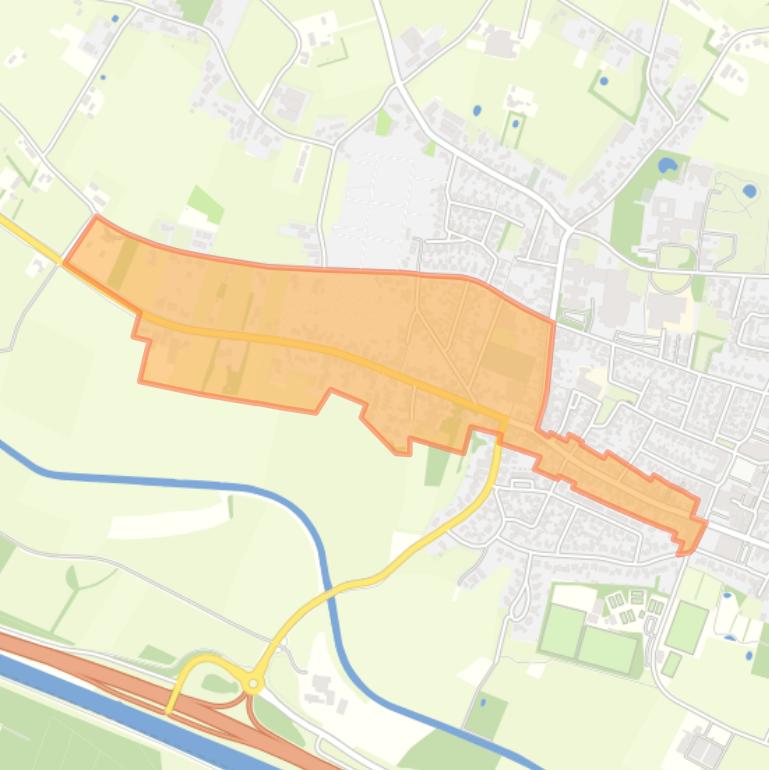 Kaart van de buurt Hoofdstraat.