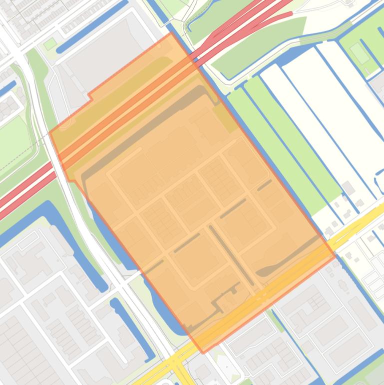 Kaart van de buurt Hoofdweg sector G.