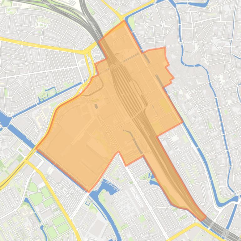 Kaart van de buurt Hoog-Catharijne NS en Jaarbeurs.