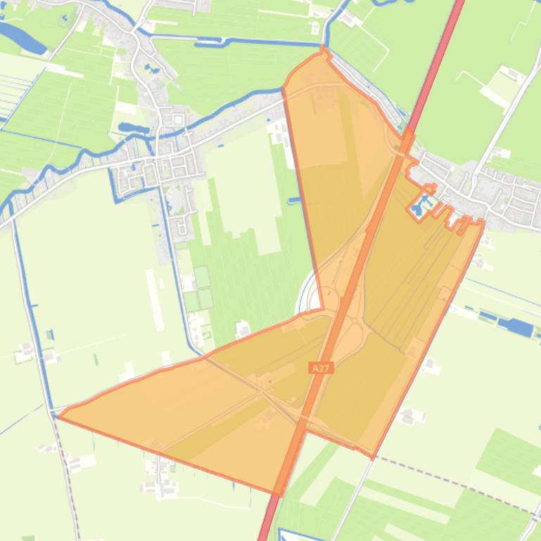 Kaart van de buurt Hoogblokland-Buitengebied-Zuid.