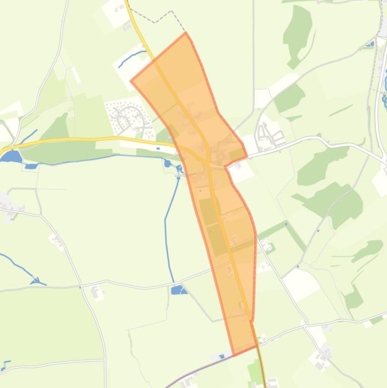 Kaart van de buurt Hoogcruts.