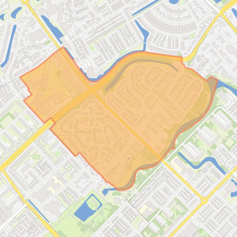 Kaart van de buurt Hoogdorp.