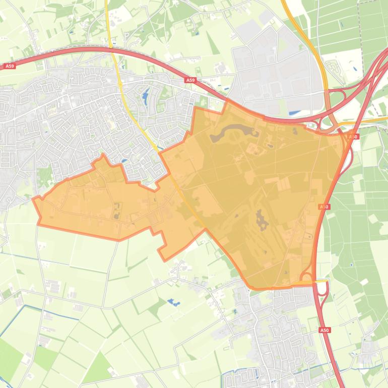 Kaart van de buurt Hooge Wijst - De Vorssel.