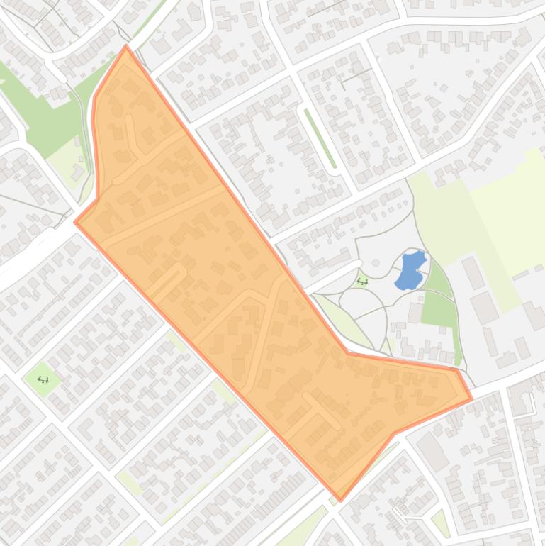 Kaart van de buurt Hoogeind.