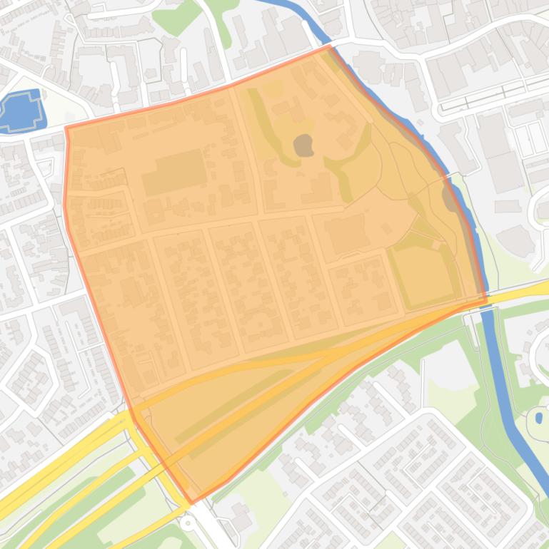 Kaart van de buurt Hoogeinde.