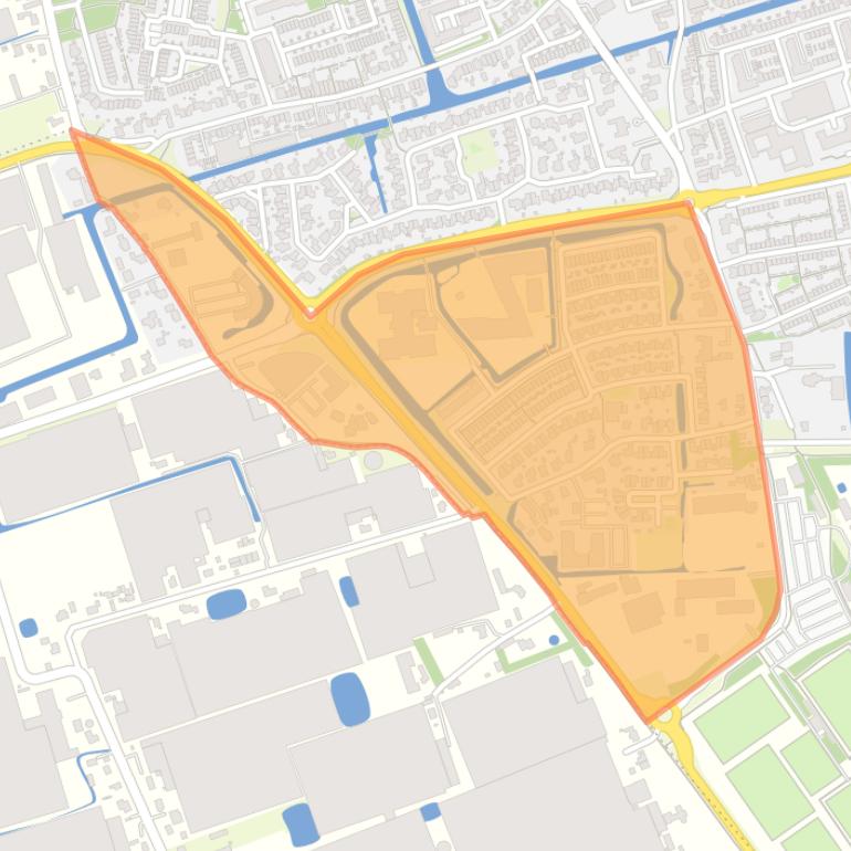 Kaart van de buurt Hoogeland West.