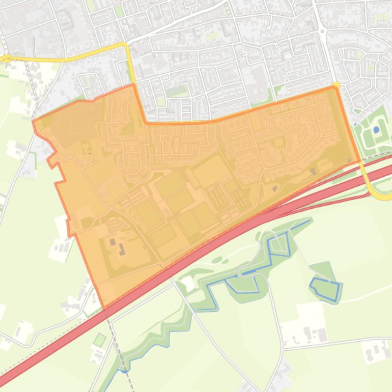 Kaart van de buurt Hoogerheide.