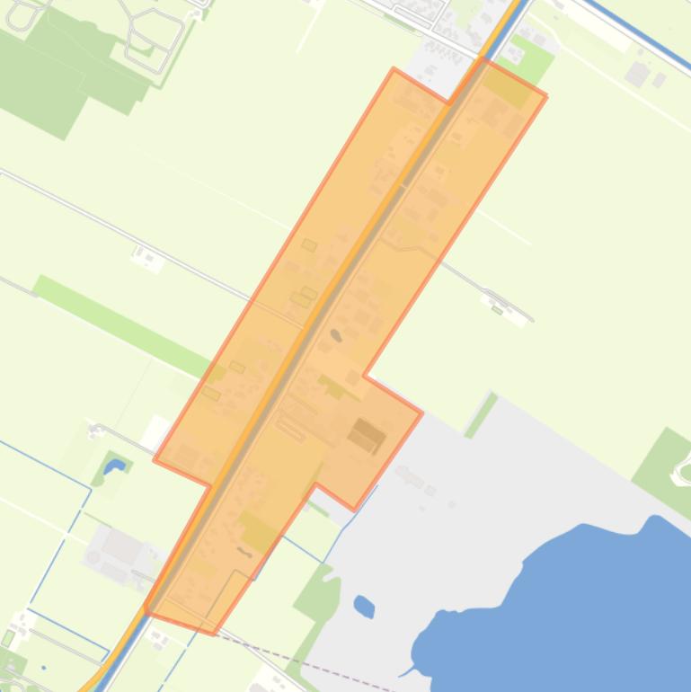 Kaart van de buurt Hoogersmilde-Zuid.