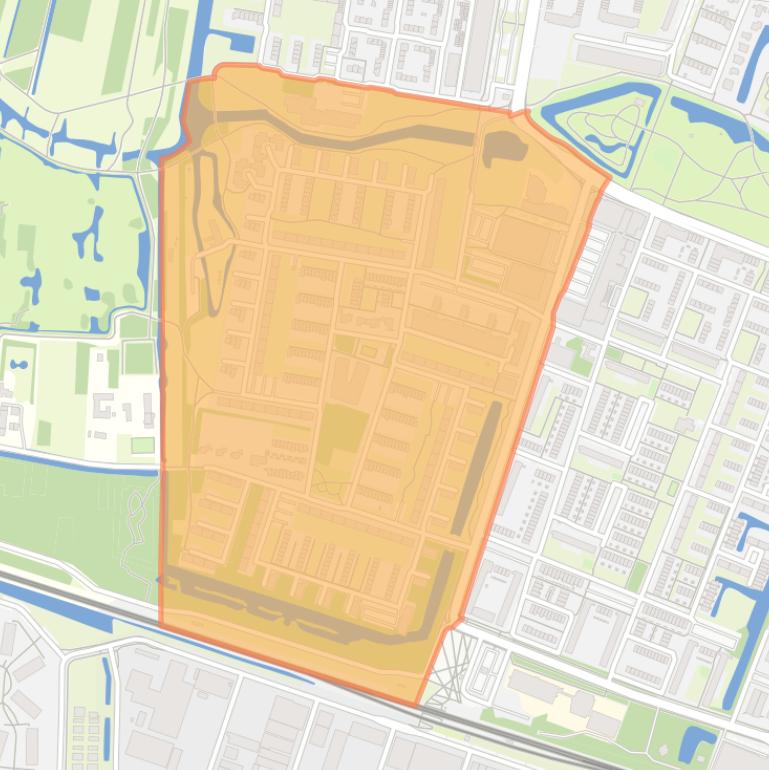 Kaart van de buurt Hoogkamer.