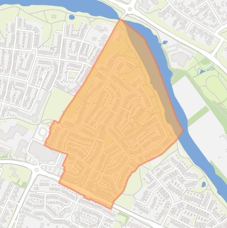 Kaart van de buurt Hoogmeer.