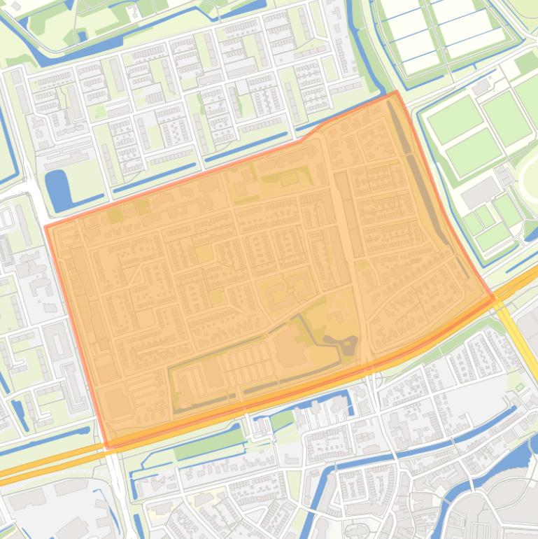 Kaart van de buurt Hoogwerf-Zuid.