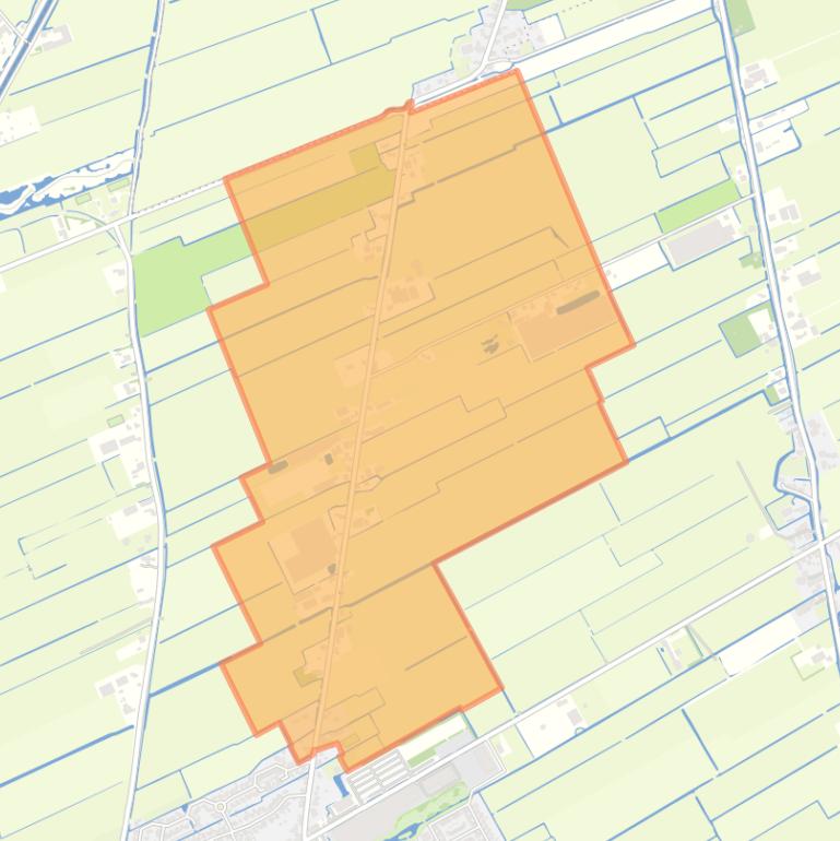 Kaart van de buurt Hoogwoud Noord.