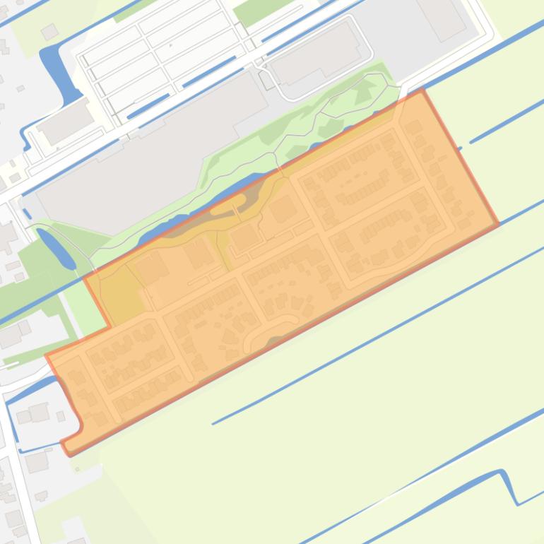 Kaart van de buurt Hoogwoud Oost.