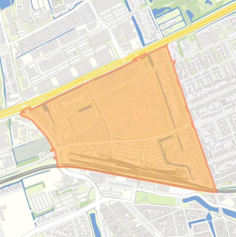 Kaart van de Hoorn Noord - Buurt 12 03.