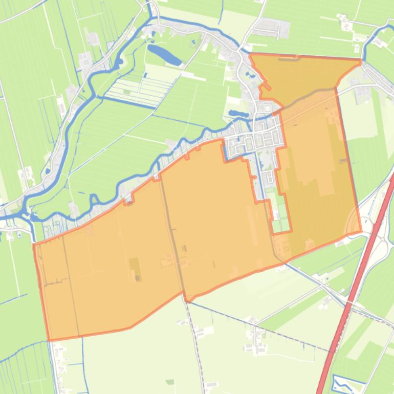 Kaart van de buurt Hoornaar-Buitengebied-Zuid-Oost.