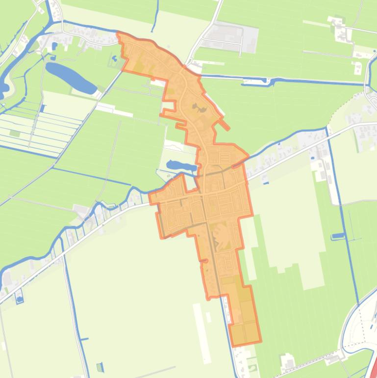 Kaart van de buurt Hoornaar-Dorp.