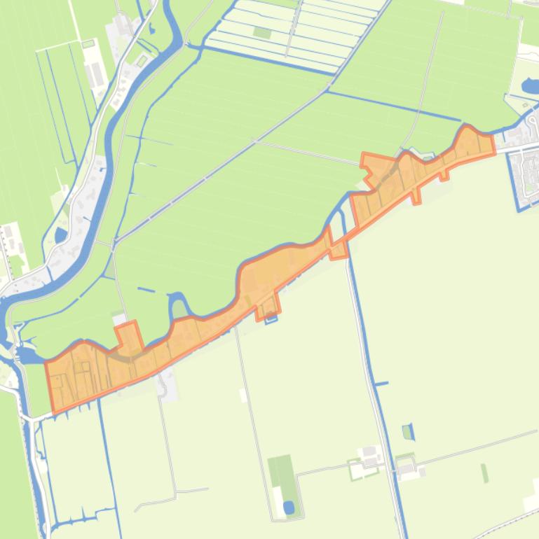 Kaart van de buurt Hoornaar-Lage-Giessen.