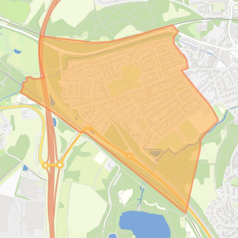 Kaart van de buurt Hopel.