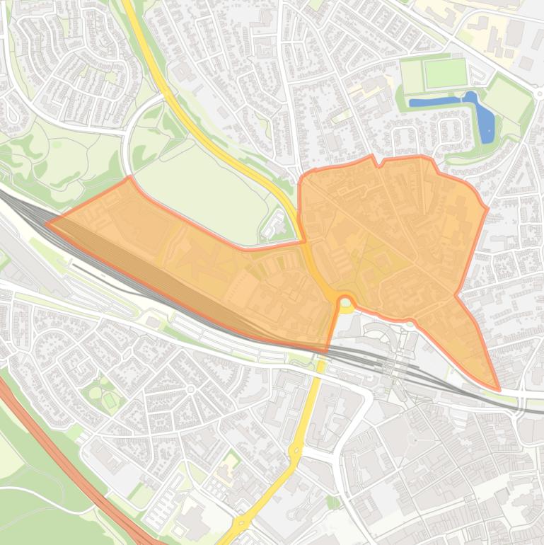 Kaart van de buurt Hoppersgraaf.