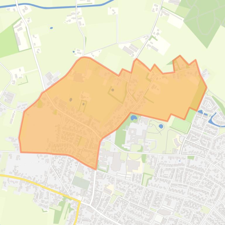 Kaart van de buurt Hopveld - Muggenhoek.