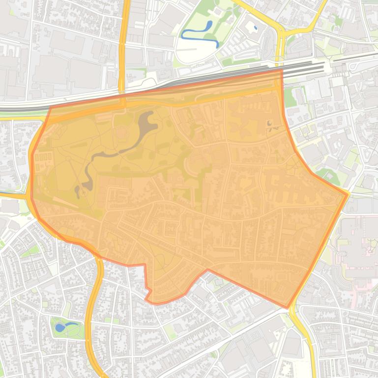 Kaart van de buurt Horstlanden-Stadsweide.