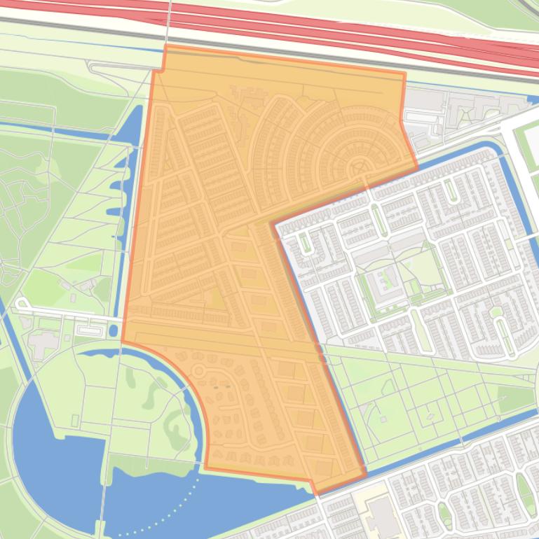 Kaart van de Houtbuurt-West.