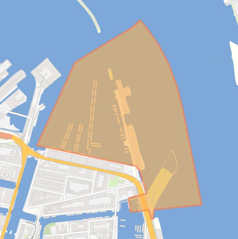 Kaart van de buurt Houthavens-Oost.