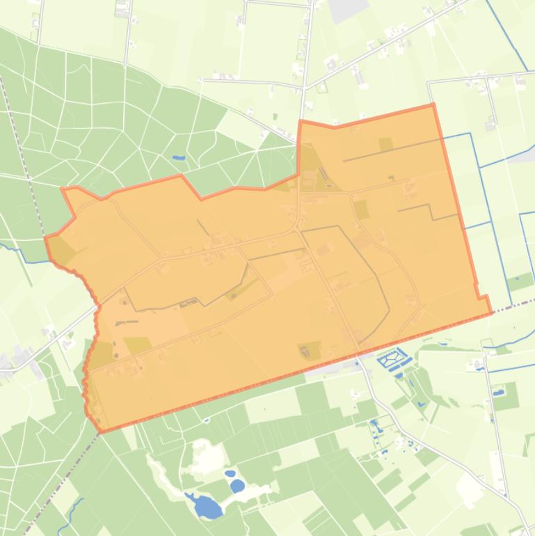 Kaart van de buurt Hugten.