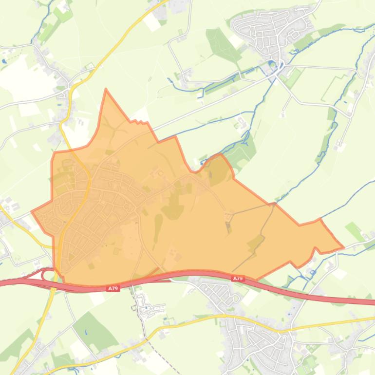 Kaart van de buurt Hulsberg.