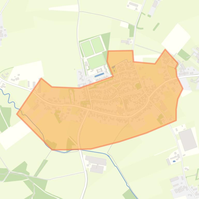 Kaart van de buurt Hulsel.