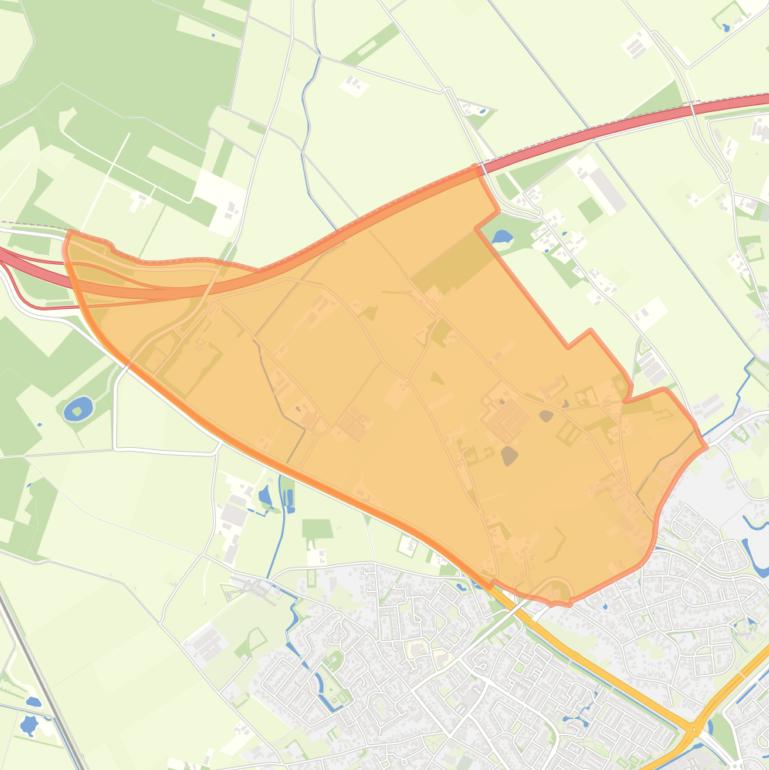 Kaart van de buurt Hulshoven buitengebied.