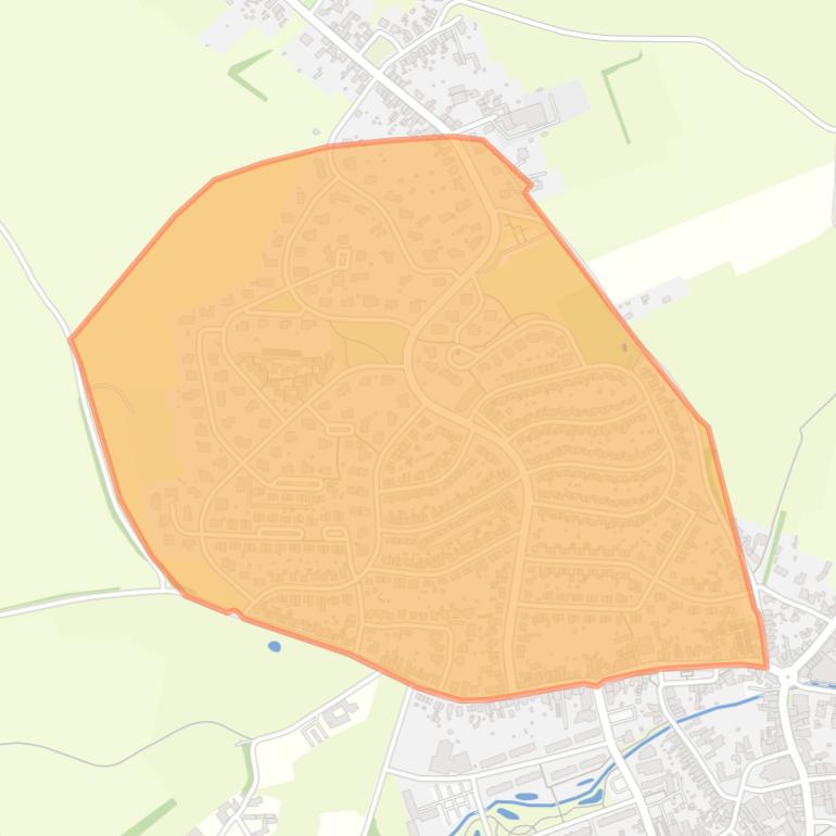 Kaart van de buurt Hulsveld.