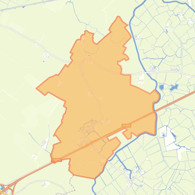 Kaart van de buurt Húns.