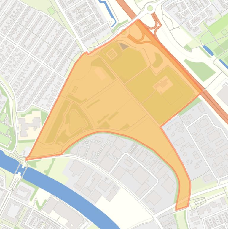 Kaart van de buurt Hunzeboord.